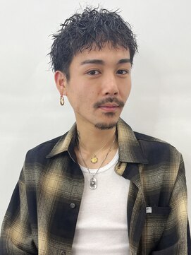 アルバム 渋谷パルコ(ALBUM) 束感短髪アッシュブラックグレージュカラー_99495