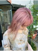 【benji】春◎ペールピンクヘア /ブリーチ/インナーカラー