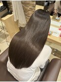 髪質改善 縮毛矯正 髪質整形 トリートメント ロングレイヤー前髪