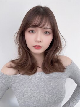 ユーフォリア 青山(Euphoria) 韓国風エギョモリ★くびれ外ハネミディ大人可愛い小顔20代30代