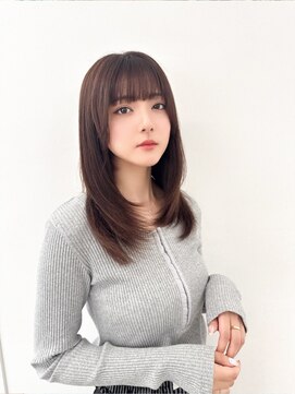 ラフィス ヘアーヴェイル 梅田店(La fith hair vail) 【La fith】内巻きストレート×シースルーバング
