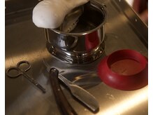 シェービング(お顔剃り)にもこだわっています。