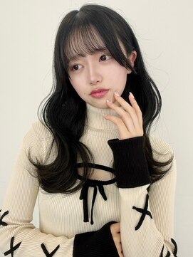 ユーフォリア 新宿店(Euphoria) シースルーバング美髪大人可愛いブルーブラック