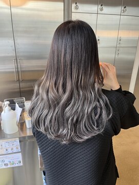 オーガニック リブ 川越(organic+live) 20代30代大人可愛い艶感アッシュグレージュグラデーション