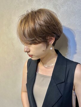 ナンバー 六本松(Number) 大人可愛い20代30代40代丸みショートボブ/デジタルパーマ