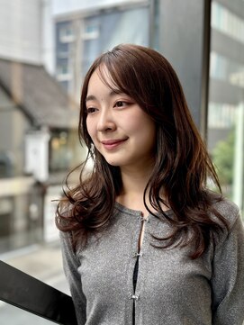 エアー 銀座タワー(AIR) ラベンダーミルクティー　AIR銀座タワー　藤本麻衣