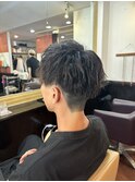 縦落ちツイストスパイラルパーマ　メンズマッシュ　佐世保