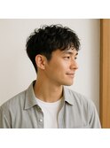 大人メンズ ワンカールニュアンスパーマ 20代 30代 40代 50代