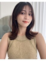 リンヘアー 表参道(RIN hair) ミディアムレイヤー*ベージュカラー*髪質改善トリートメント