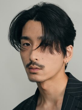 レタッチバイフィフス(RETOUCH by fifth) 原宿ニュアンスパーマ毛流れヘアセンターパート大人ビジネスヘア