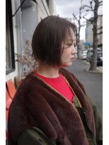 チャプター 問屋町(chapter)&nbsp;髪質改善ミニボブパツっとボブブリーチなし透明感ケアカラー