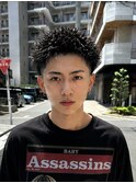 仏陀パーマ/スパイキーショート/ピンパーマ/メンズショート