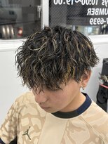 ノイセルヘアー(Noisyle Men's hair)&nbsp;ニュアンスパーマ/ニュアンスウルフ/ダウンバング/梅田