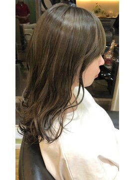 ボヌー(Bonheur) ロング裾カラーメッシュ