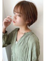 ノンダメージサロン ステラバイボヌール(Stella by Bonheur) stylist大山）モテショート◎くすみベージュ