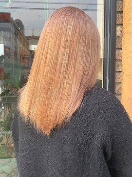 ヘアモード カクテル ブリーチ1回でできるミルクティベージュ 【MARIA】