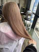 ガルボ ヘアー(garbo hair)&nbsp;ミルクティーベージュ　ブリーチ　ロング　ハイトーン