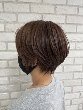アッシュ 稲田堤店(Ash) くびれショートボブ×ウォームブラウン