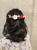 タエビスアリッサム(Taebis Alyssum) 和装ヘアアレンジ　着物　ヘアセット　ハーフアップ