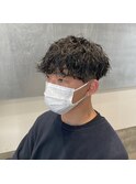 波巻きパーマ