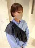 ワイドバング/まとまりボブ/サイドバング