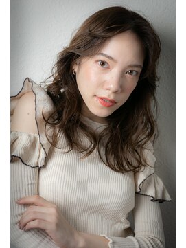 モッズヘア 越谷(mod's hair) 小顔センターパート美髪韓国風ゆるふわカールw越谷30代40代50代