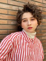 ヴァージ(Verge)&nbsp;レイヤーカット/ウェーブパーマ/前髪/こなれミディ[代官山駅]