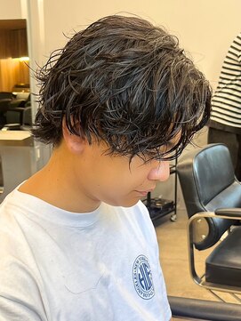 エルマーク 京橋(L-MARK) 波巻きパーマスパイラルパーマツイストスパイラルパーマメンズ