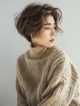 アルトリスト(Altruist Aging×HAIR&SPA) ☆オリーブグレーココアベージュ小顔クラゲヘアー/黒髪/髪質改善