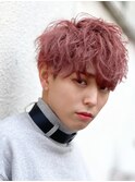 マッシュナチュラルカラーマッシュメンズヘアカラーツーブロック