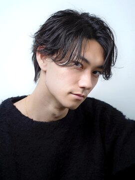 アルファ 新宿(alpha) 【alpha 新宿】フェザーパーマ×センターパート