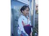 卒業式☆袴着付け＋ヘアセット・早朝料金なし　￥13000