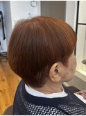 グレーカラーをオレンジヘアに！