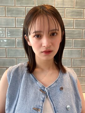 ロンド ボーイ 表参道(Lond BOY) くびれヘア/アプリコットオレンジ/ハイライトカラー/ミディアム