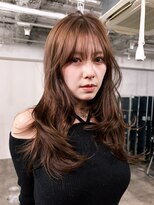 アルバム 渋谷パルコ(ALBUM) おくれ毛ロング顔周りレイヤー韓国ヘア_F30826
