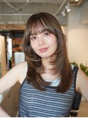 ◎韓国ヘアー顔周りレイヤーおくれ毛前名駅名古屋駅前髪質改善