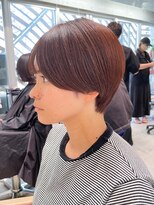 ミィ 浦和(mee)&nbsp;透明感カラー ボブ 前髪 ショート カラー ブリーチ&ダブルカラー