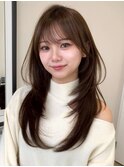 ロングレイヤーカット*フェイスレイヤー*髪質改善*顔周りカット