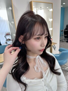 ボタン 熊本(VOTAN) 透ける暗髪/レイヤーカット/顔まわり/韓国ヘア/熊本美容室