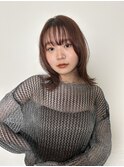 似合わせレイヤーカット × ニュアンスベージュ