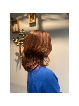 アイス 門前仲町(ais) ハイライト＋オレンジカラー