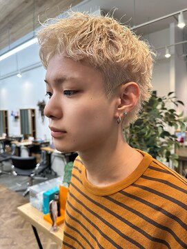 カノエ オム(canoe HOMME) ブリーチショートパーマ