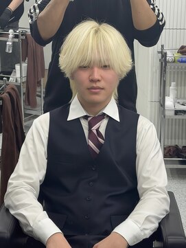 メンズペレ 渋谷(MEN'S PELE) MEN’S/リバースセンターパート/ニュアンスパーマ/渋谷