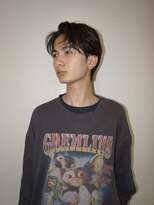 メリケンバーバーショップ トーキョー(MERICAN BARBERSHOP TYO) メンズカット刈り上げセンターパートナードルーズパーマショート