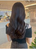 桑名ロングレイヤーカットハッシュカット透明感カラー重めロング
