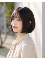 グロウ 赤羽(grow)&nbsp;切りっぱなしボブ×ダークブラウン