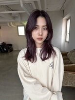 スノッブ(SNOB)&nbsp;【広島レイヤーカット】カシスレッド×顔まわりレイヤー