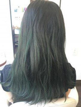 ヘアアンドメイク エジェリ(hair&make egerie) ターコイズカラー グラデーションカラー 恵比寿