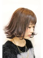 ヘアサロンM 新宿 【Ｍ／ＧＩＮＧＥＲ】外ハネ☆抜け感出しつつモードなボブ