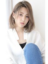 ルー(Luu)&nbsp;グレージュカラー斜めバング神戸/東灘/住吉/御影/岡本/摂津本山